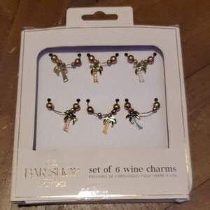 Ciroa Tropical Palm Wine Charms Set - Gold and Silver
